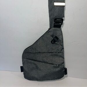 Wander+ Gray Anti-Theft Waterproof Crossbody Travel Bag Unisex Adults